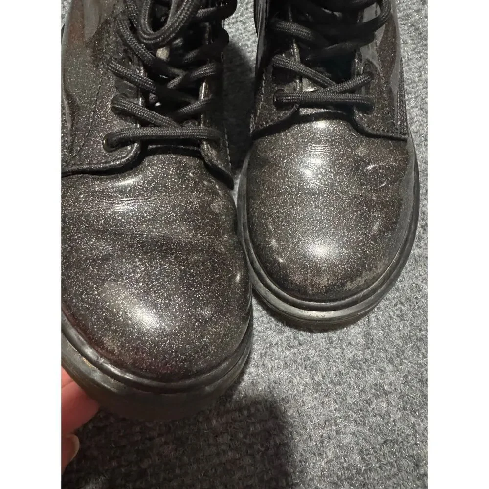 Dr. Martens sparkling combat boots 2 kids